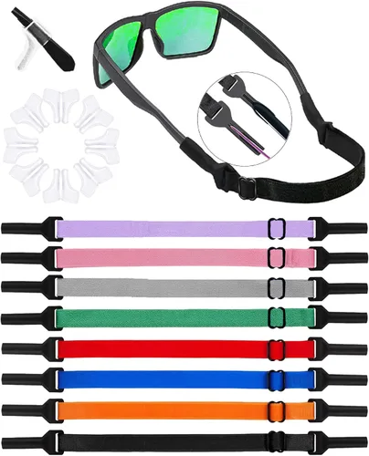 Vista 14 de Correa de lentes para niños y niñas (6.5 a 10 pulgadas), correas de silicona para lentes para mujeres y hombres, correa para lentes para niños