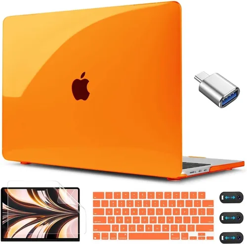 Vista 33 de CISSOOK para MacBook Air 13.6 M4 M3 M2 Funda 2025 2024 2022 Release, Carcasa Rígida de Plástico y Cubierta de Teclado y Adaptador USB para MacBook