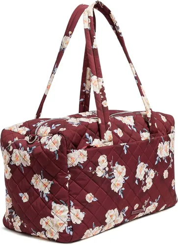 Vista 2 de Vera Bradley Bolsa de viaje grande de sarga de rendimiento para mujer, Floraciones y ramas