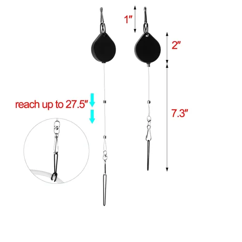 Vista 3 de Cosmos Set of 3 Cable Management VR Pulley System for VR Headset and cable cords, VR Accessories Set with 3 Pulleys and 3 Adhesive Hooks