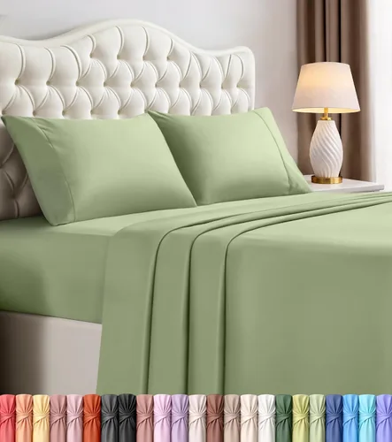 Vista 26 de Utopia Bedding - Juego de sábanas de microfibra cepillada, resistente al encogimiento y a la decoloración, de fácil cuidado, 3 piezas, tamaño Beige