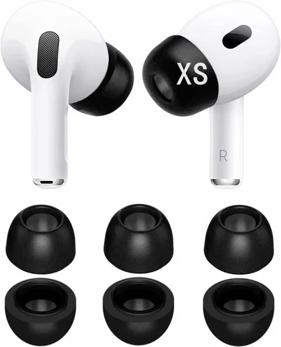 Vista 7 de JNSA Puntas de espuma viscoelástica prémium compatibles con AirPods Pro de 2ª generación y 1ª generación, sin dolor de silicona para las orejas.