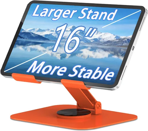 Vista 8 de Soporte de metal para tableta, soporte ajustable de rotación de 360° compatible con tabletas de 4 a 16 pulgadas como iPad Pro Air, iPad mini, Tab