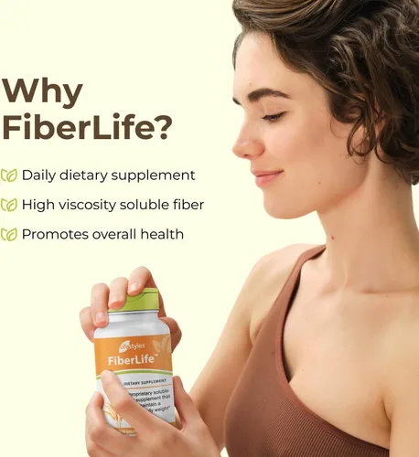 Vista 5 de Intra Lifestyles FiberLife Suplemento – Fibra soluble para la salud digestiva y control del apetito con Konjac, goma guar, goma xantana y canela