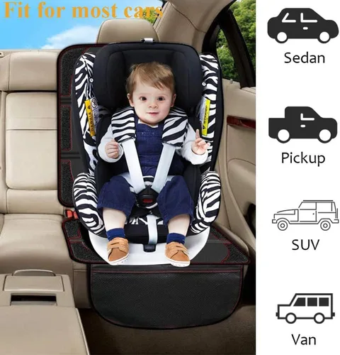 Vista 5 de Protector de asiento de automóvil, 1 funda protectora de cuero plegable impermeable para mascotas, con acolchado más grueso y respaldo