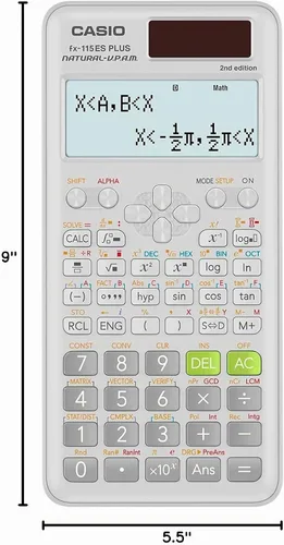 Vista 9 de Casio fx-115ES Plus 2ª edición – Calculadora científica avanzada Más de 280 funciones, pantalla Natural Textbook Display℠ Ideal