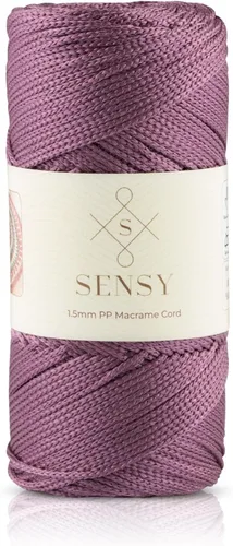 Vista 122 de Sensy Premium Cuerda de Poliéster 1.5mm (0.059 pulgadas) 164 Yardas Cuerda de Polipropileno 100% Cuerda de Macramé 1.5mm Cuerda para Bolsa