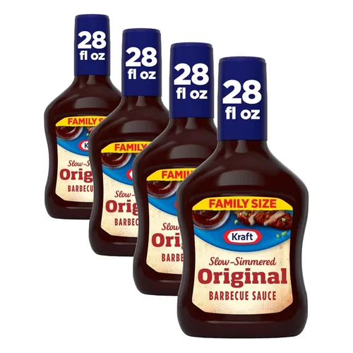 Vista 10 de Kraft Original Salsa de barbacoa a fuego lento tamaño familiar, botella de 28 onzas