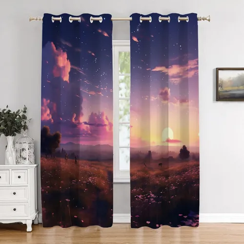 Vista 124 de Cortinas opacas de poliéster multicapa para cafetería, con diseño de diamantes, 2 unidades, 26 x 24 pulgadas