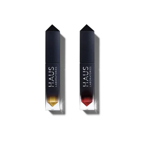Vista 2 de HAUS LABORATORIES por Lady Gaga: Juego de sombras de ojos líquidas Glam Attack, sombras de ojos pigmentadas en juegos brillantes y metálicos