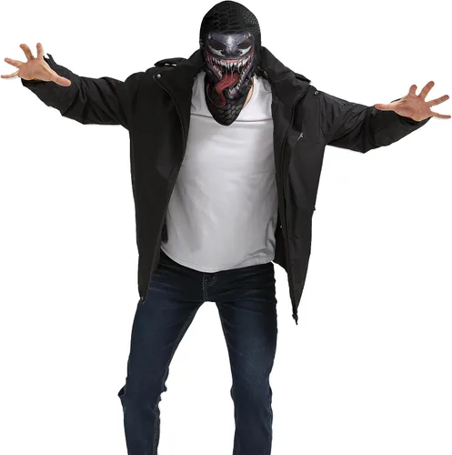 Vista 3 de Obacle Máscara de calavera para Halloween, máscara de cara completa, pasamontañas para invierno y clima frío