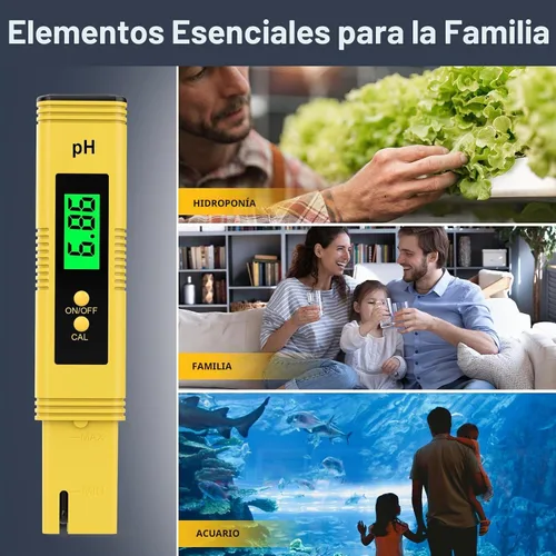 Vista 3 de 2025 Nuevo Medidor de pH para Agua - Probador Digital de pH de Alta Precisión (Precisión de 0.01) con Certificación UL y 3 Polvos de Calibración