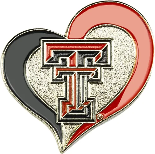 Vista 32 de aminco NCAA - Pin de corazón de remolino unisex