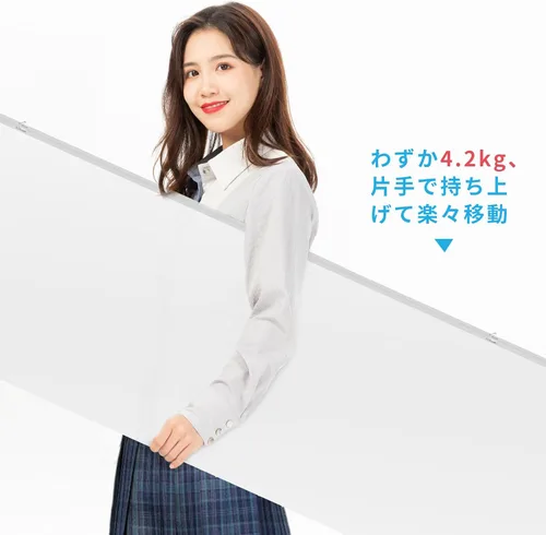 Vista 6 de Brisafe Mirror Film, Made in Japan, Unbreakable, 360° Foldable, Double-Sided Mirror, Lightweight, Width 47.2 x Height 66.9 inches (120 x 170 cm)