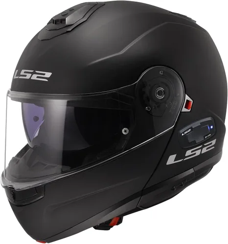 Vista 3 de LS2 Cascos Strobe II - Casco modular Bluetooth para motocicleta con protector solar