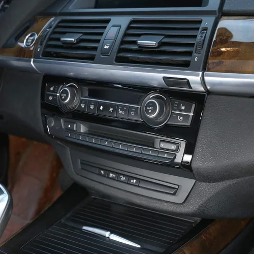 Vista 4 de Mando de plástico ABS para coche, aire acondicionado y volumen, para BMW X5 X6 E70 E71 2008-2013, color negro