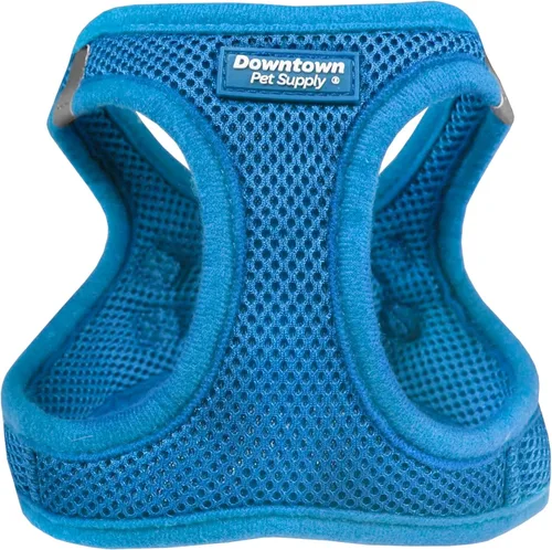 Vista 98 de Downtown Pet Supply Arnés para perro Step-in – Sin tirones, malla acolchada ajustable con ribete reflectante, correa de hebilla segura – Arnés