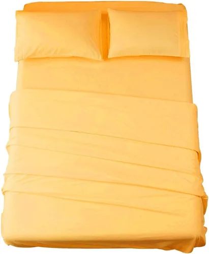 Vista 16 de SONORO KATE Juego de sábanas de microfibra súper suave de 1800 hilos, sábanas egipcias de lujo con bolsillo profundo de 16 pulgadas, antiarrugas e