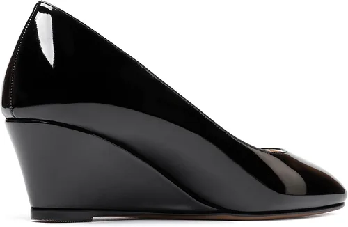 Vista 5 de WAYDERNS Zapatos de tacón bajo con punta cuadrada de charol para mujer, 2 pulgadas