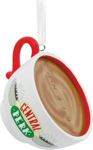 Vista 2 de Hallmark Friends Central Perk Cafe Adorno Navideño Taza de Café