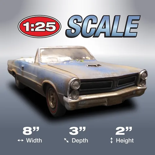 Vista 4 de AMT 1965 Pontiac GTO 2T 1/25ª Escala Kit de Modelo, Blanco (AMT1191M)