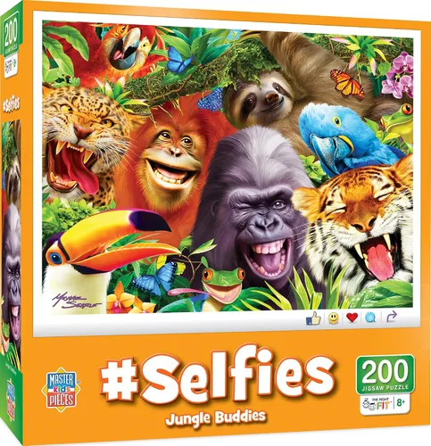 Vista 14 de Masterpieces Rompecabezas de 200 piezas para niños, #Selfies Barnyard Besties, 14 x 19 pulgadas