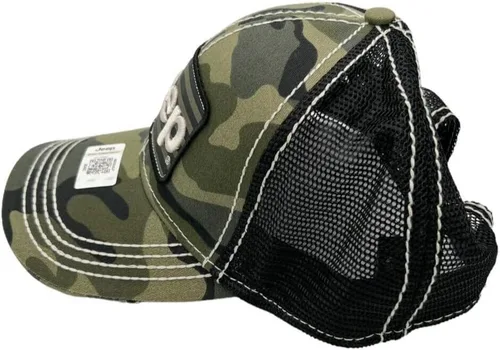Vista 3 de Gorra de malla con diseño de bandera estadounidense de Jeep Camo, Camo