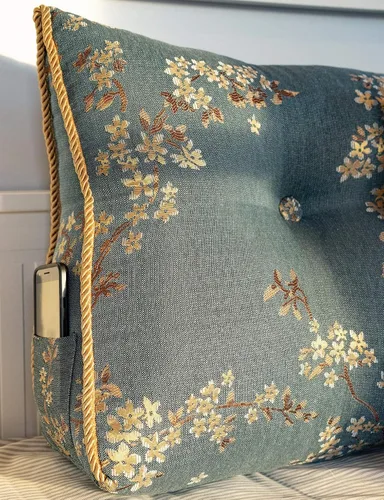 Vista 8 de Almohada larga de cuña para cabecero, tamaño Queen XXL, almohada de lujo para cama, sofá, sofá cama, cojín de respaldo grande para sentarse
