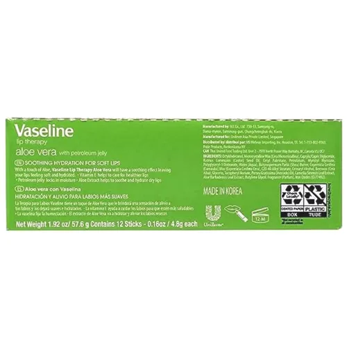 Vista 2 de Vaseline Lip w/o Backer Card Aloe - Caja de 12