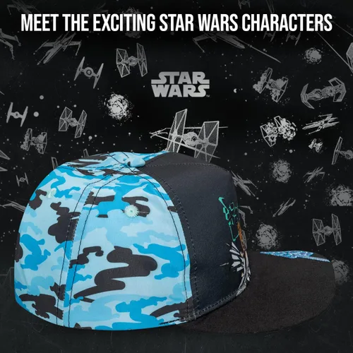 Vista 4 de Star Wars - Gorra de béisbol con logotipo bordado clásico, para niños y jóvenes