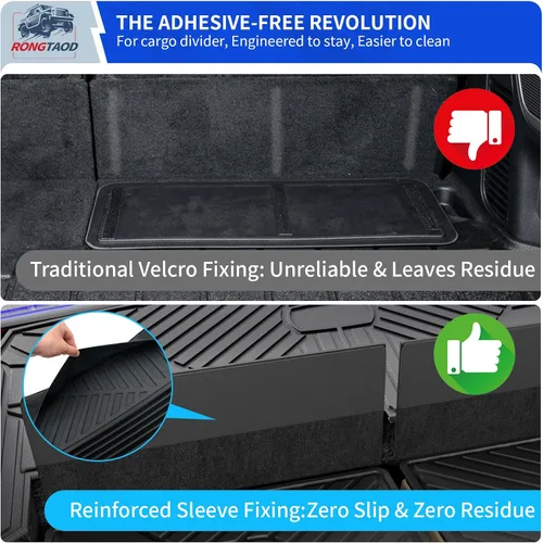 Vista 8 de Rongtaod Alfombrilla para maletero y respaldo para Jeep Grand Cherokee L