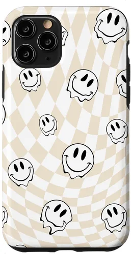 Vista 29 de Retro Swirl - Carcasa para iPhone 17, diseño de cara sonriente feliz