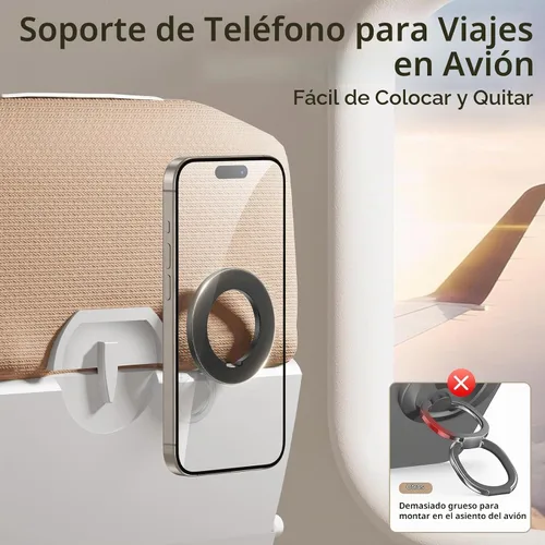 Vista 6 de SYNCWIRE Soporte magnético para anillo de teléfono, para MagSafe Phone Grip