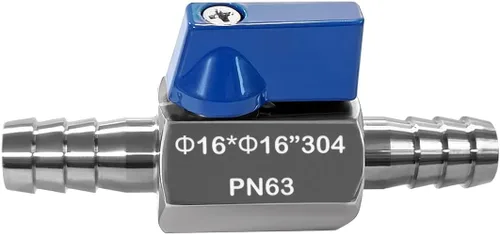 Vista 15 de Beduan Válvula de bola de manguera de 1/2" con rosca interior 304 de acero inoxidable Mini válvula de cierre para agua, gas, combustible, riego por