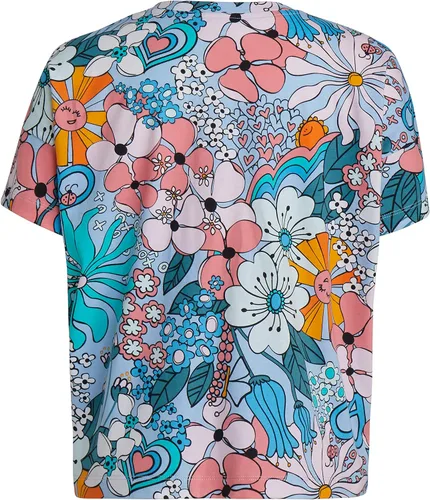 Vista 2 de adidas Camiseta AOP de manga corta para niña, clear sky