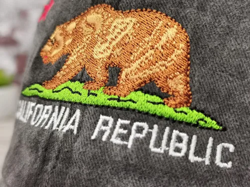 Vista 3 de Hepandy Sombreros bordados de California Bear