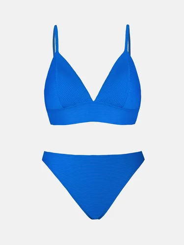 Vista 4 de CUPSHE - Conjunto de traje de baño de dos piezas, bikini sexy, unicolor, con forma triangular, para mujer
