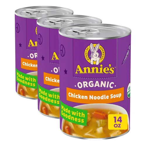 Vista 10 de Annie's Organic Star - Sopa enlatada de pasta y pollo, lista para servir, 14 onzas