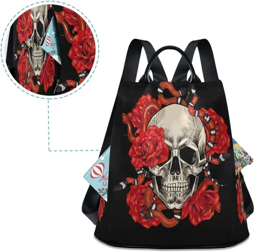 Vista 4 de ALAZA Mochila antirrobo para mujer, bolso de moda para hombro, multicolor (Multicolor16), Viajar