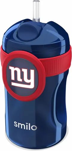 Vista 14 de Smilo Vaso con popote de Arizona Cardinals con licencia oficial de la NFL, para bebés y niños pequeños, con popote de silicona ponderado y capacidad