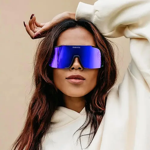 Vista 8 de maivnz Gafas de sol de béisbol para hombres y mujeres, protección UV400, gafas deportivas al aire libre para ciclismo, correr, golf, softbol
