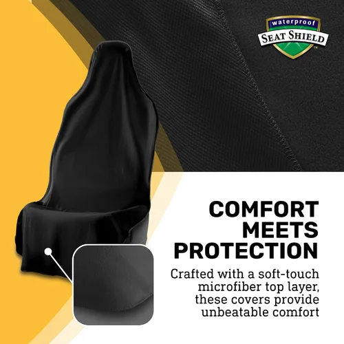 Vista 5 de UltraSport Protector de Asiento de Coche Impermeable con Toalla, Ajuste Universal, Protector de Asiento Delantero Antisudor y Antiolor, Secado