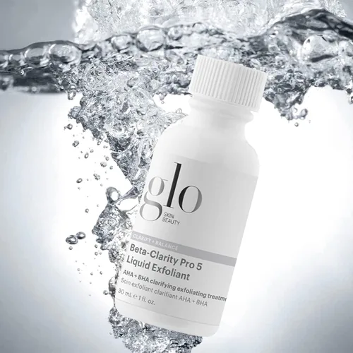 Vista 5 de Glo Skin Beauty Beta-Clarity Pro 5 Exfoliante líquido, tamaño de viaje, AHA + BHA, tratamiento exfoliante químico aclarante y equilibrante
