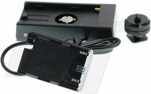 Vista 4 de HangTon - Batería falsa LP-E6 completamente decodificada NP-F970 770 Adaptador de placa de montaje 7.4V para cámara réflex digital Canon EOS R5 R6