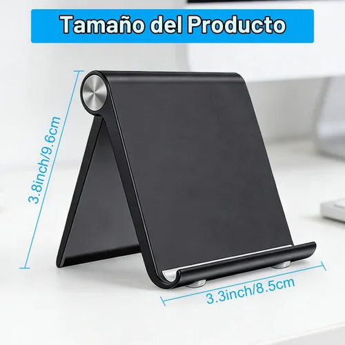 Vista 2 de VOVIGGOL Soporte para teléfono celular, soporte para teléfono celular, soporte ajustable para teléfono de escritorio, soporte plegable para teléfono