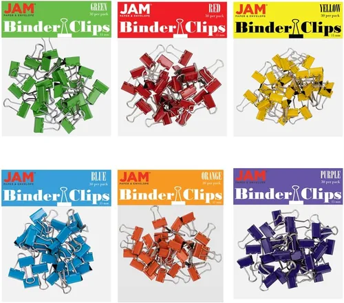 Vista 7 de Broches aprietapapeles JAM Paper®, Blanco