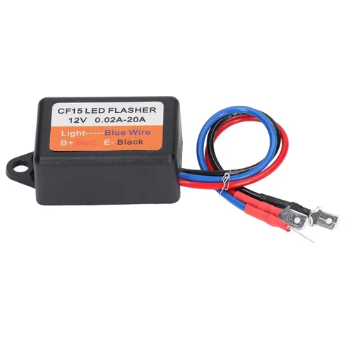 Vista 3 de Controlador estroboscópico, controlador estroboscópico de flash 12 V auto módulo intermitente 0.02‑20A LED Módulo de luz de giro 45 75 veces por
