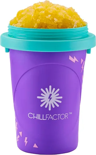 Vista 3 de Chill Factor Color Shock Slushy Power Purple - Maker Juguete de cocina exprimidor de granizado reutilizable
