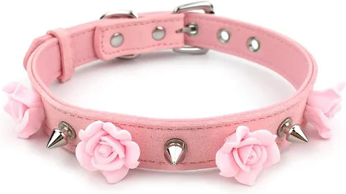Vista 7 de Destiny Love Gargantilla hecha a mano con flor de rosa, collar de terciopelo con caja para mujeres y hombres