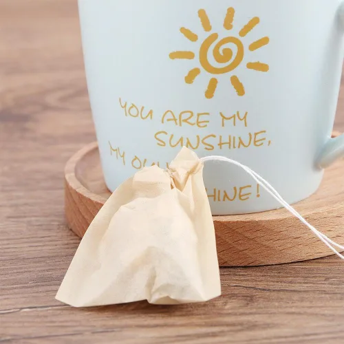 Vista 3 de 200 bolsas de filtro de té desechables para té suelto, material de pulpa de madera, biodegradables y compostables, bolsitas de té vacías sin